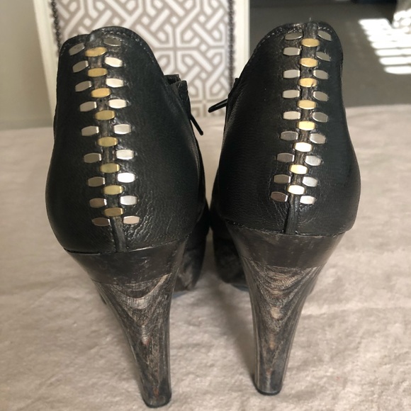 NWOT Calleen Cordero metallic platform booties 6.5 - Picture 4 of 7